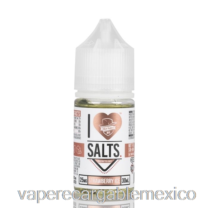 Vape Recargable Hielo Fresa - I Love Salts - 30ml 25mg